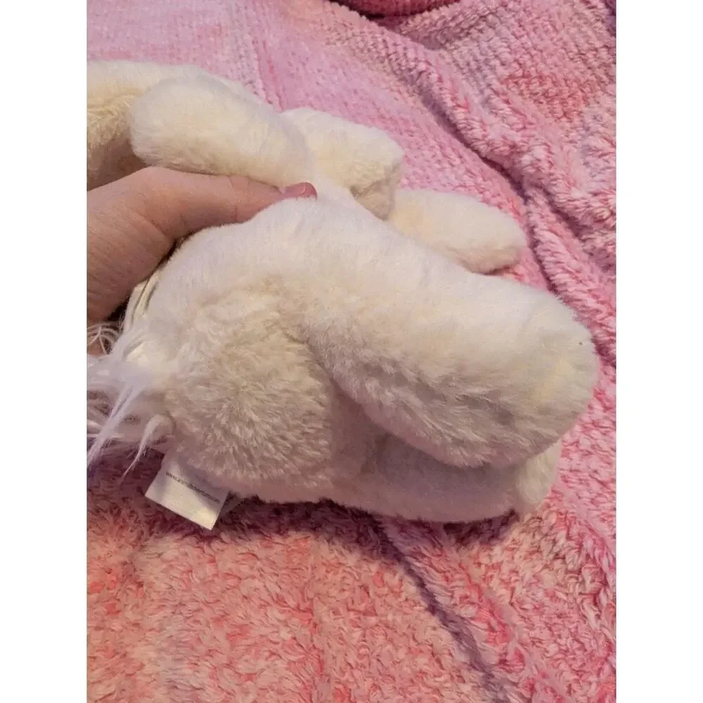 Animal Adventure White Plush Bunny Rabbit Cream Floppy Ears Stuffed Animal Lovey